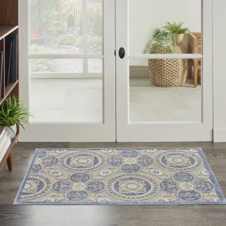 Nourison Home Aloha Blue/Grey 9' x 12'