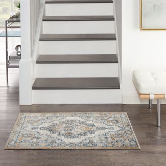 Nourison Home Quarry Grey/Light Blue 2'2