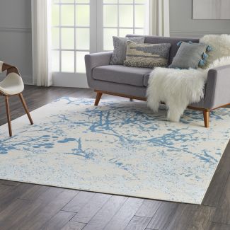 Nourison Home Jubilant Ivory Blue 7'10