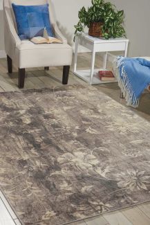 Nourison Home Utopia Ivory/Slate 5'3