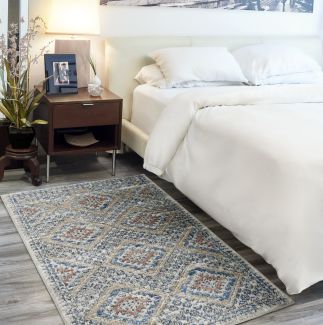 Nourison Home Quarry Blue/Ivory 3' x 5'