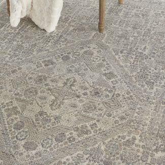 Nourison Home Lustrous Weave Ivory Beige 3'10