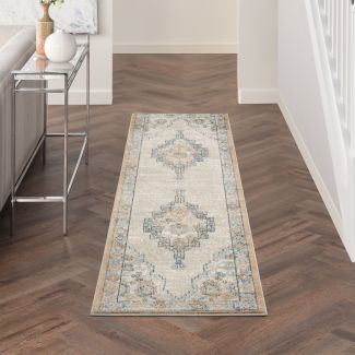 Nourison Home Quarry Grey/Light Blue 2'2