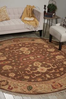 Nourison Home Nourmak Khaki 8' x Round