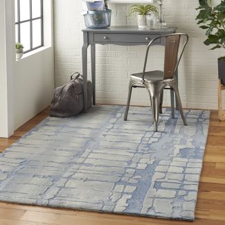 Nourison Home Symmetry Blue/Grey