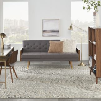 Nourison Home Marmara Ivory Teal Grey 7'10