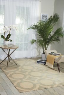 Nourison Home Luminance Cream/Grey 5'3