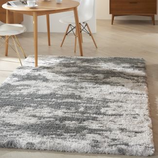Nourison Home Dreamy Shag Charcoal/Ivory