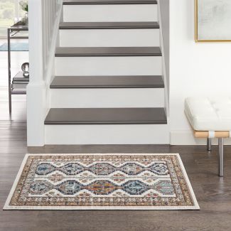 Nourison Home Quarry Ivory/Multi 2'2