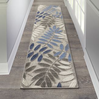 Nourison Home Aloha Grey/Blue
