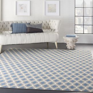 Nourison Home Grafix Blue 7'10