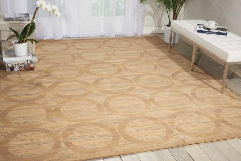Nourison Home Silken Allure Sand 8'6