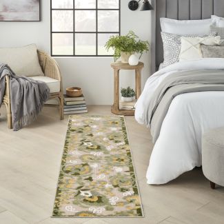 Nourison Home Aloha Ivory Green