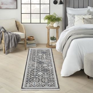 Nourison Home Lennox Charcoal/Ivory/Blue 2'2