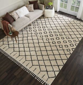 Nourison Home Moroccan Shag Cream 9'2