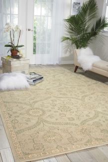 Nourison Home Luminance Cream/Mint 7'6