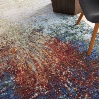 Nourison Home Chroma Red Flare