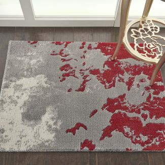 Nourison Home Twilight Gry/Red