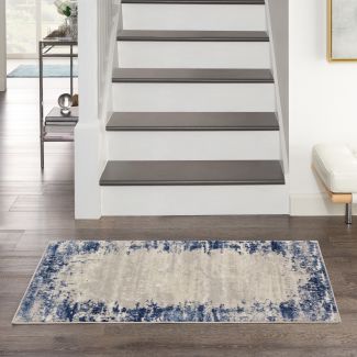 Nourison Home Cyrus Ivory/Navy