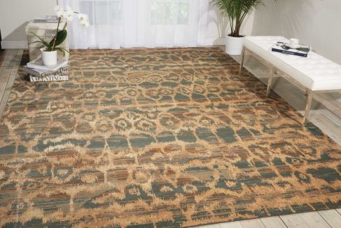 Nourison Home Silken Allure Teal 7'9