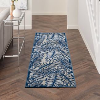 Nourison Home Aloha Ivory/Navy