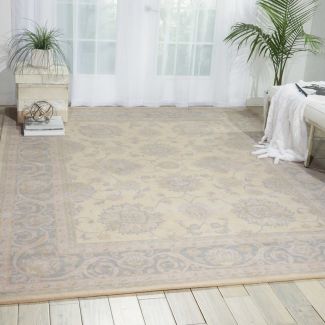 Nourison Home Royal Serenity Ivory/Blue 5'6