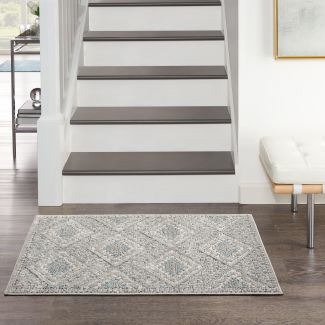 Nourison Home Quarry Grey/Ivory/Blue 2'2