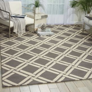 Nourison Home Linear Grey/Ivory 8' x 11'