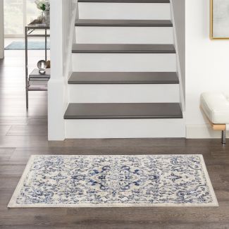 Nourison Home Cyrus Ivory Blue 2'6