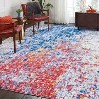 Nourison Home Twilight Red/Blue 8'6