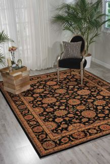 Nourison Home Living Treasures Black 5'6