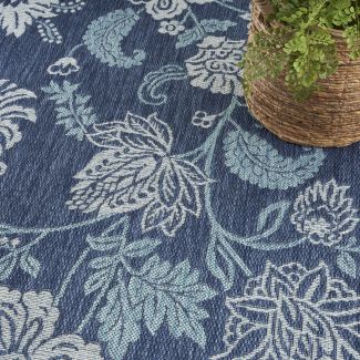Nourison Home Garden Oasis Navy
