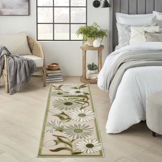 Nourison Home Aloha Ivory Green