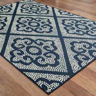 Oriental Weavers Marina 3804b Navy