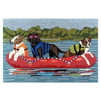 Liora Manne Frontporch Rafting Dogs Multi