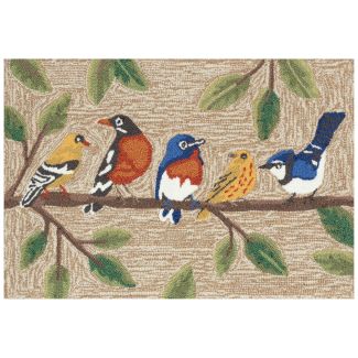 Liora Manne Frontporch Birds On A Branch Natural