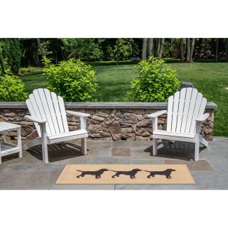 Liora Manne Frontporch Doggies Black