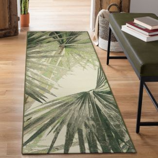 Liora Manne Marina Palm Fan Green