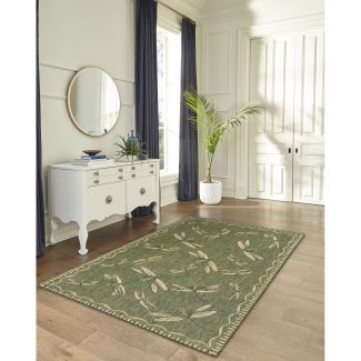 Liora Manne Carmel Dragonfly Green