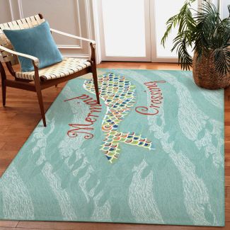 Liora Manne Frontporch Mermaid Crossing Water