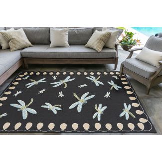 Liora Manne Frontporch Dragonfly Midnight