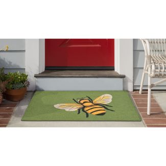 Liora Manne Frontporch Bee Green
