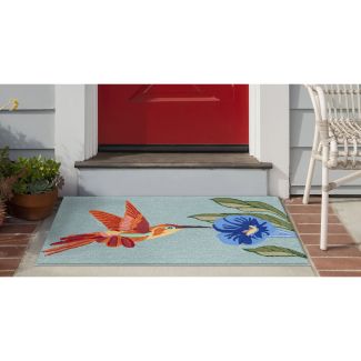 Liora Manne Frontporch Hummingbird Sky