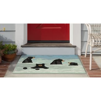 Liora Manne Frontporch Bathing Bears Water