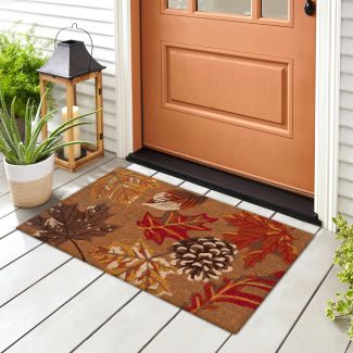 Liora Manne Natura Falling Leaves Natural