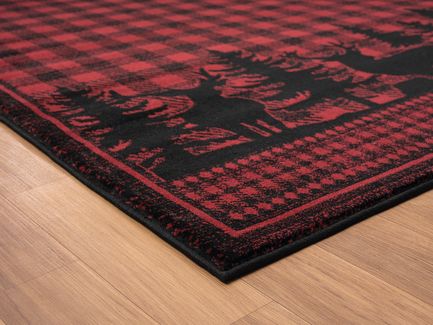 United Weavers Highlands Woodland Red