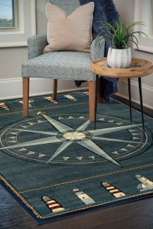 United Weavers Contours Compass Rose, Compass Rose Rug