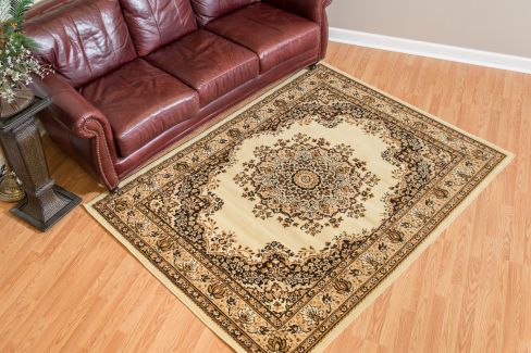 United Weavers Dallas Floral Kirman Ivory
