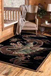 United Weavers Legends Dragon Luck Multi 5'3