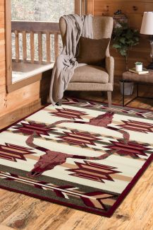 United Weavers Legends Bone Arrow Multi 5'3